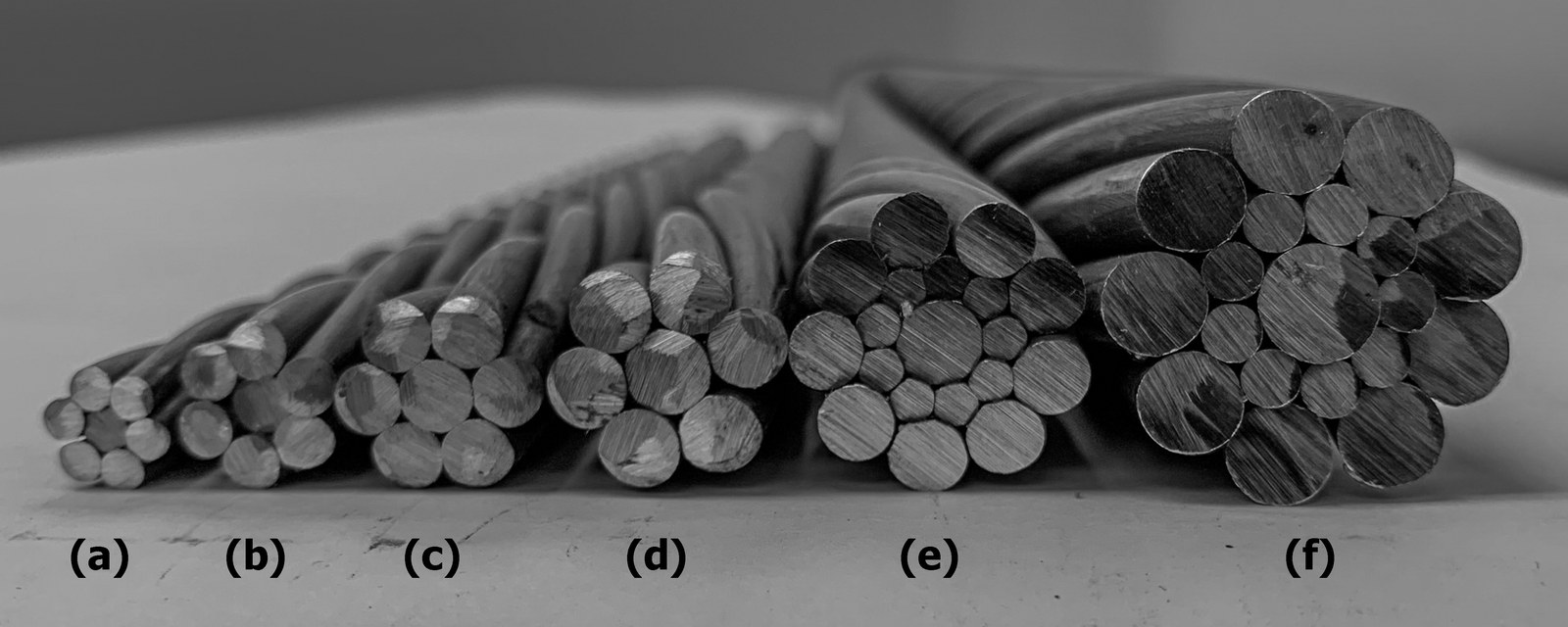 Comparison of prestressing strand sizes